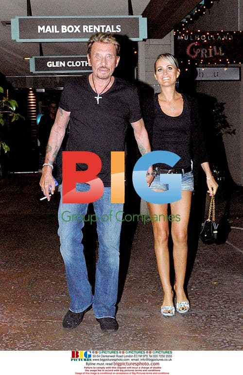 Johny Hallyday with wife Laetitia Boudou and Patrick Demarchelier