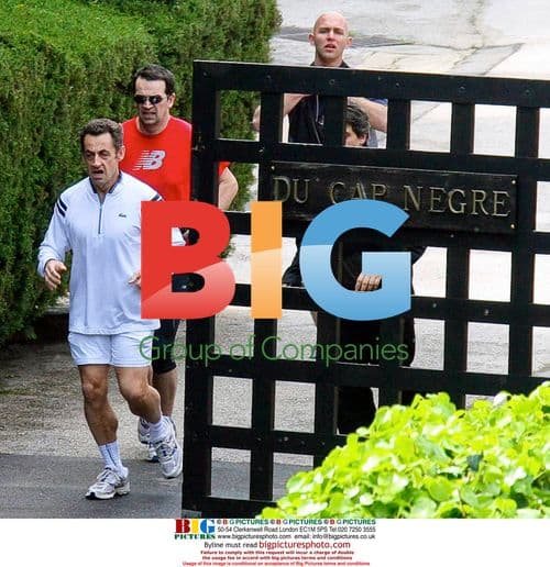 Nicolas Sarkozy and Carla Bruni on holiday in Cavaliere, France