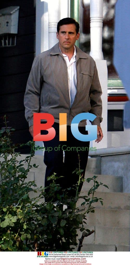 Steve Carell and Craig Robinson filming "The Office"