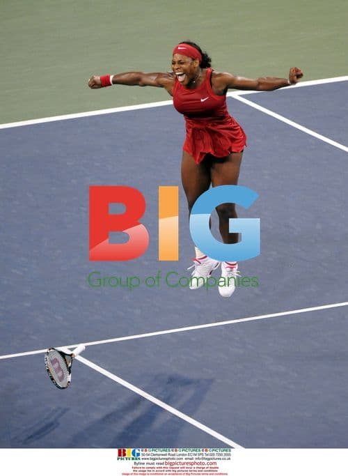 Serena Williams Celebrates 2008 US Open Tennis Win