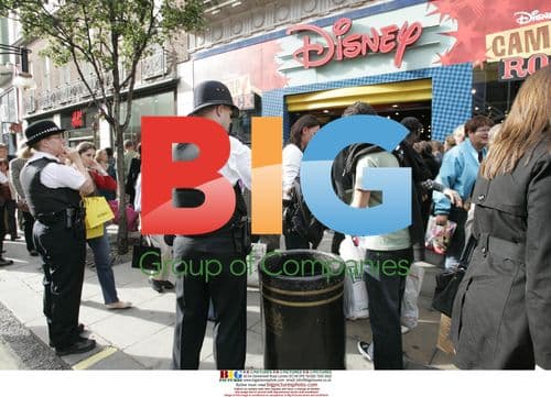 Jonas Brothers greet fans at Disney store in London