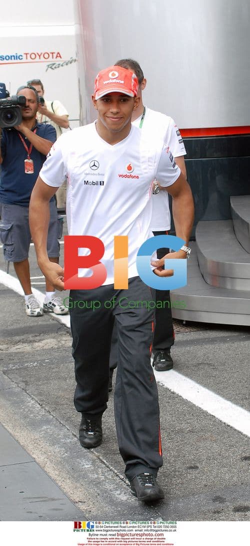 Luis Hamilton at Monza F1 Grand Prix 2008