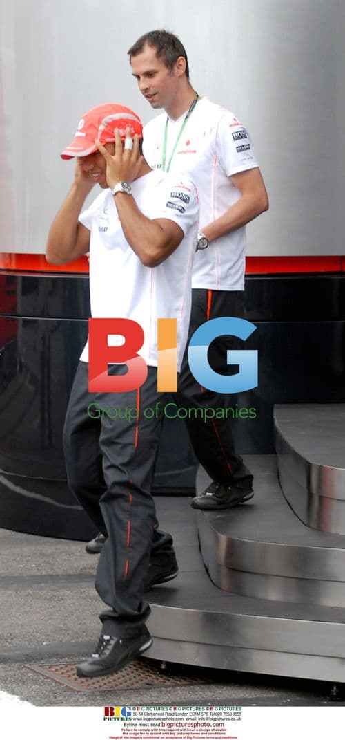 Luis Hamilton at Monza Formula 1 2008