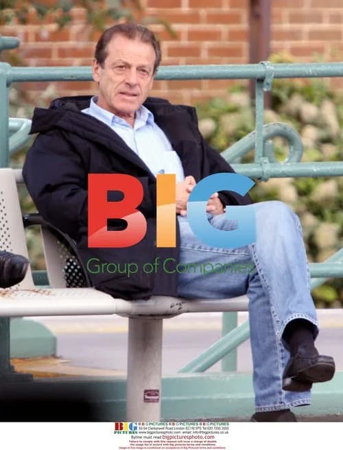 Leslie Grantham sits at Worthing Railway Station