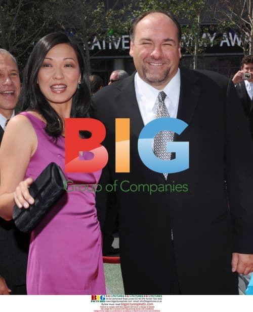 James Gandolfini and Deborah Lin at 2008 Emmy Awards