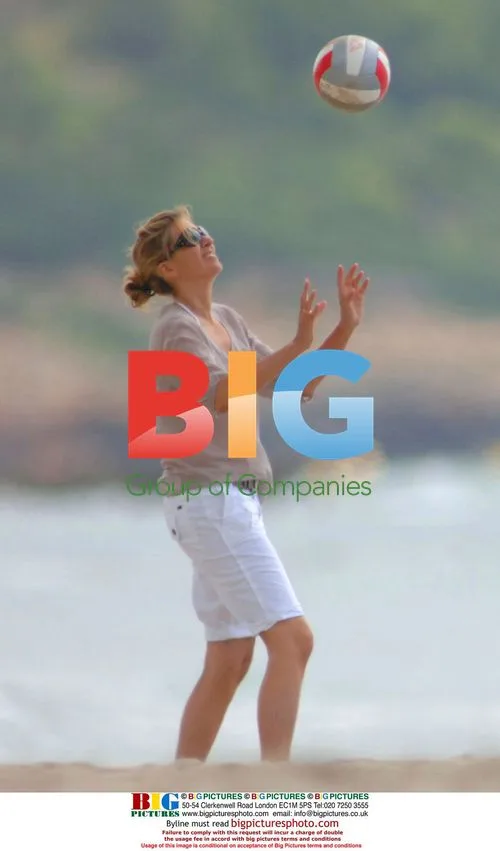 Princess Cristina and Husband at Beach