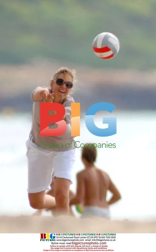 Princess Cristina of Spain at Beach
