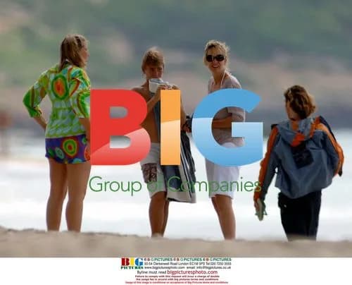 Princess Cristina of Spain at beach in Menorca