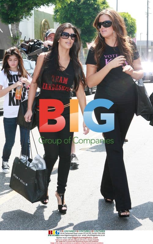 The Kardashians shooting TV scene