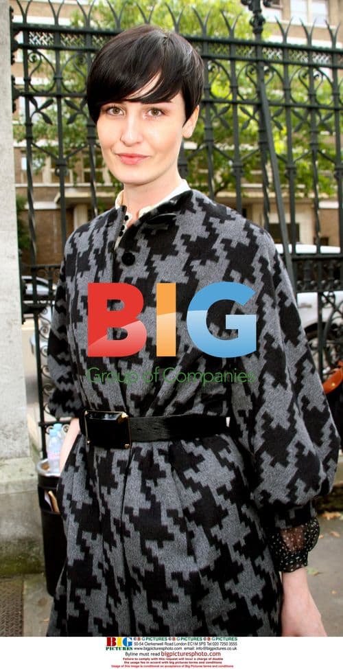 Erin O'Conner at London Fashion Week