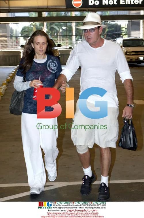 Charlie Sheen and wife Brooke go to ER