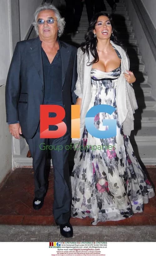 Flavio Briatore and Elizabeth Gregoraci at Florence Gala