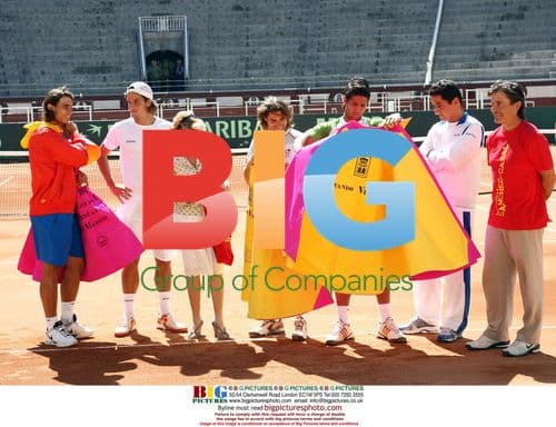Spanish Davis Cup Team Training in Madrid Bullring