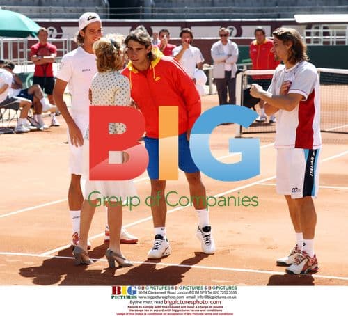 Rafael Nadal and Spanish Davis Cup Team Prepare in Bullring