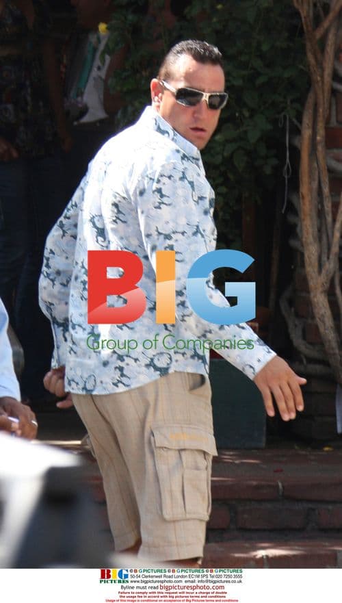 Vinnie Jones & wife Tanya at the Ivy, LA