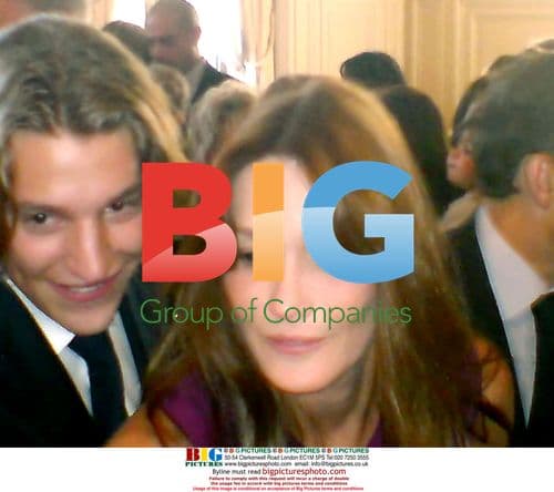 Carla Bruni at Jean Sarkozy wedding