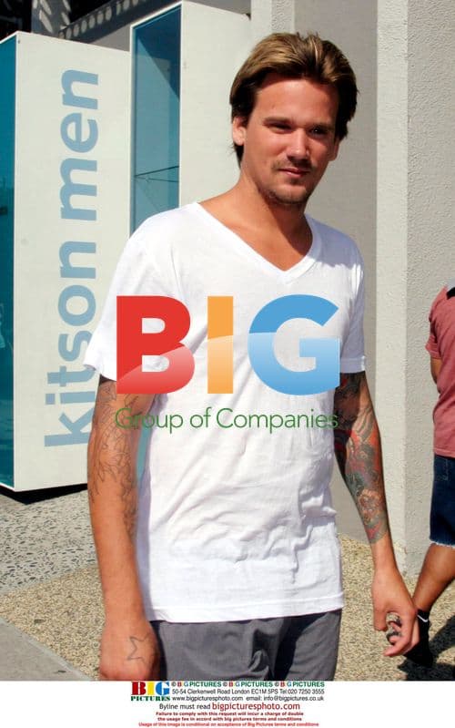 Sean Stewart walks into Newsroom in West Hollywood