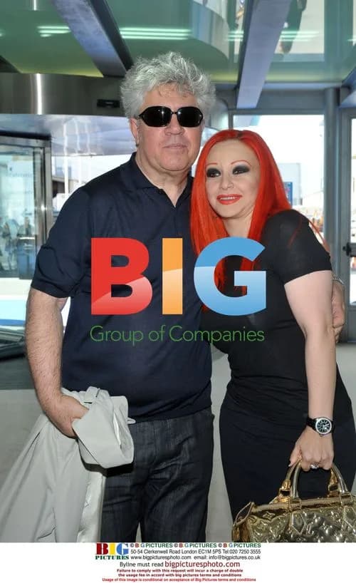 Pedro Almodovar and Alaska at David Delfin Fashion Show