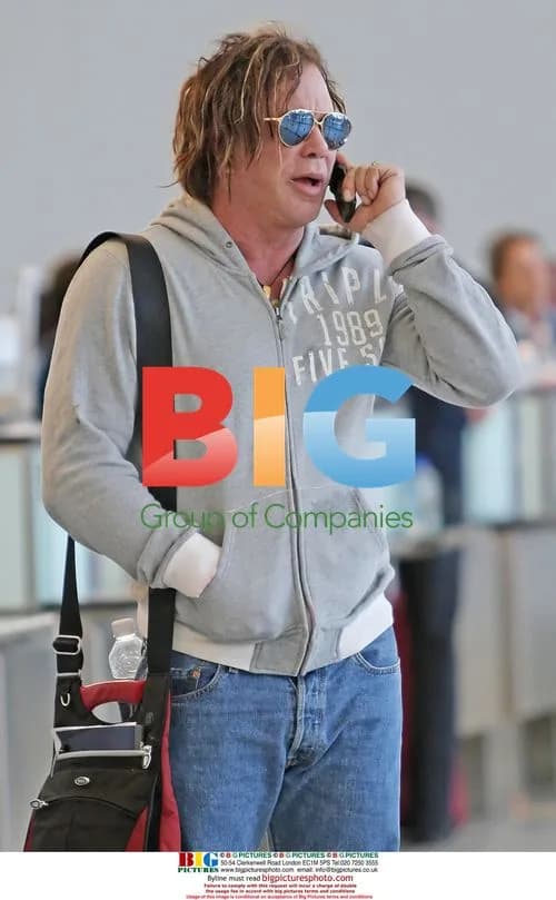 Mickey Rourke at Toronto Pearson Airport