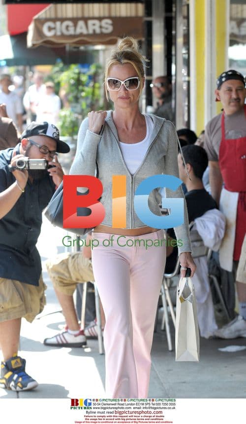 Nicollette Sheridan gets a facial in Beverly Hills