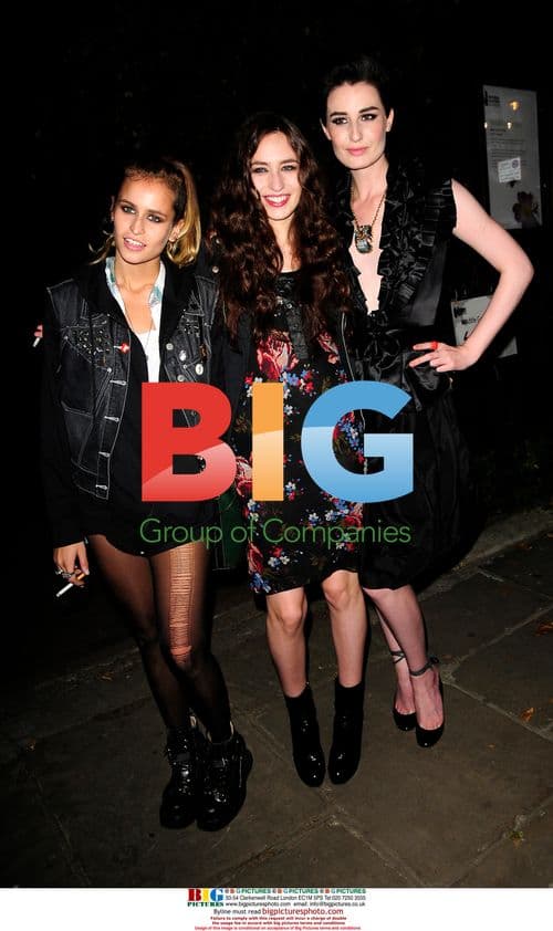 Alice Delall, Elizabeth Jagger, and Erin O'Connor at Fashion For Relief