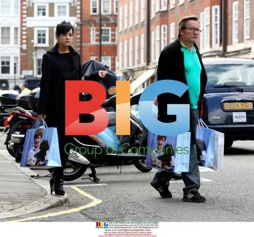 Singer Lily Allen Shopping in London