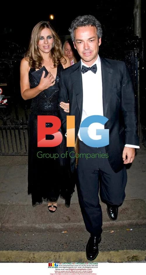 Liz Hurley and Henry Dent-Brocklehurst at Gordon Ramsay Dinner