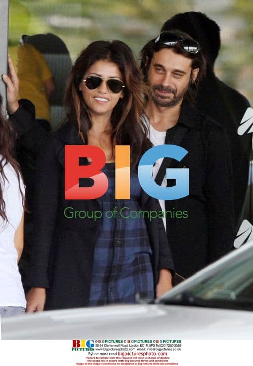 Monica Cruz and Jordi Molla leave Seville party