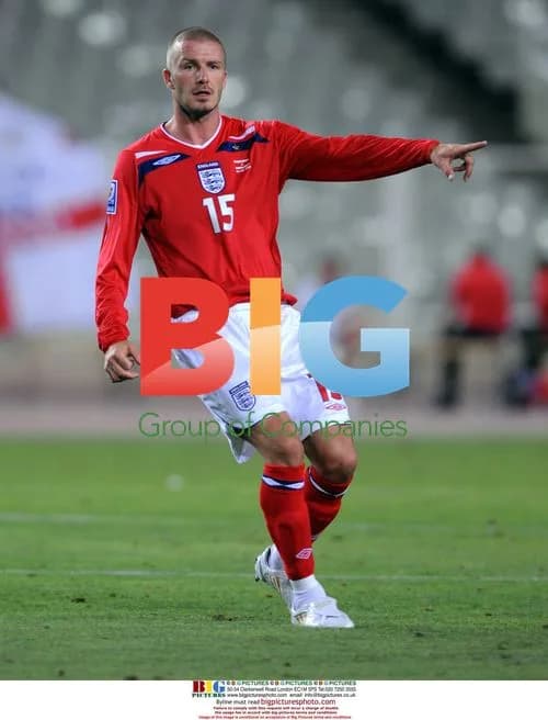 David Beckham at World Cup Qualifier in Barcelona