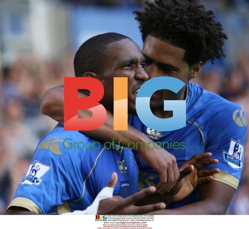 Defoe celebrates goal for Portsmouth