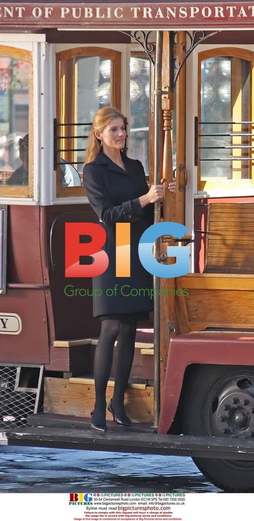 Tricia Helfer on set for "Inseparable"