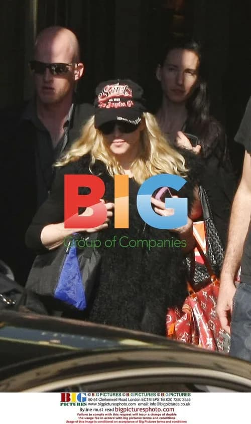 Madonna leaving Crillon Palace for concert