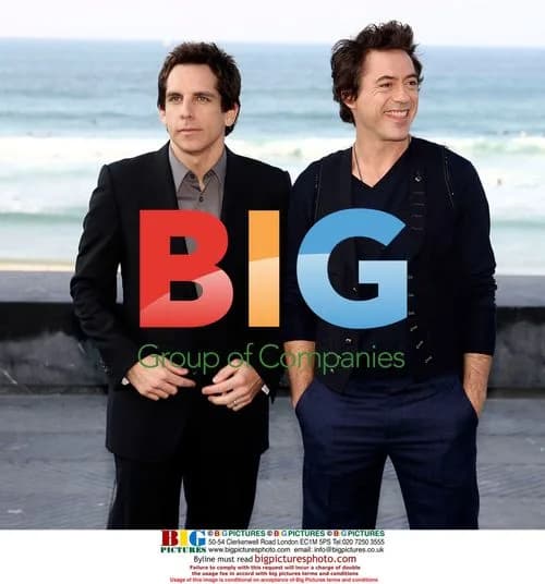 Ben Stiller and Robert Downey jr. at Tropic Thunder photocall