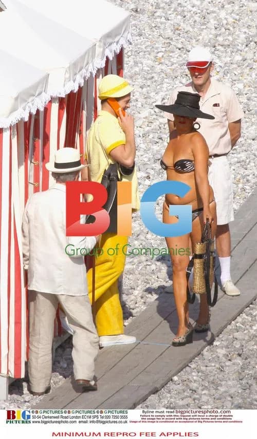 Brad Pitt on set of mobile phone ad