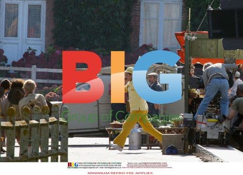 Brad Pitt on Set for Mobile Phone Ad