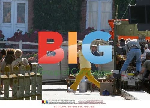 Brad Pitt on Set for Mobile Phone Ad