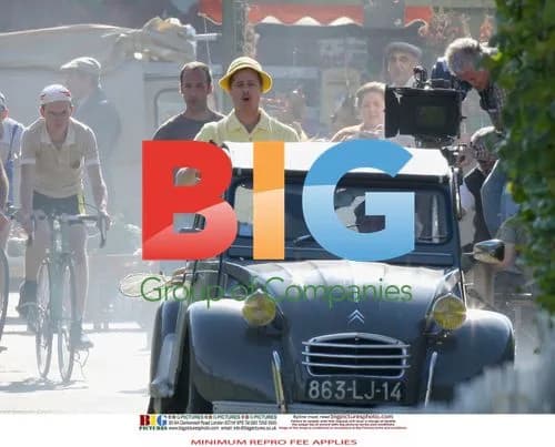 Brad Pitt on set for mobile phone ad