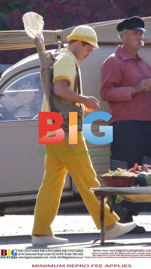Brad Pitt Filming Mobile Phone Ad in Normandy