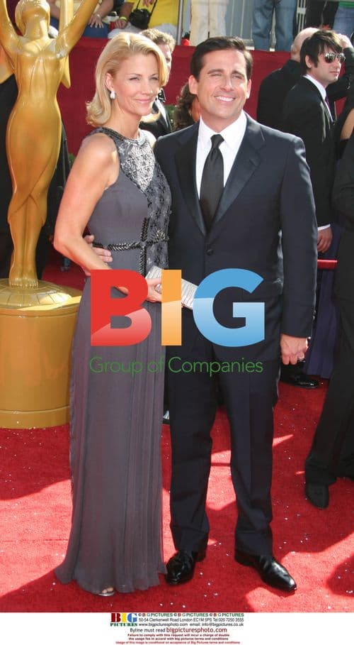 Steve Carell and wife Nancy Walls at Emmy Awards