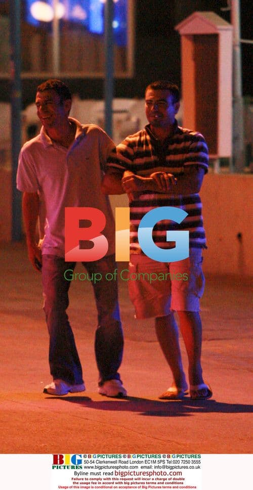 Drunken British holidaymakers in Aya Napa