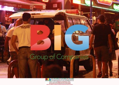 Drunken Brits Outside Ice Club