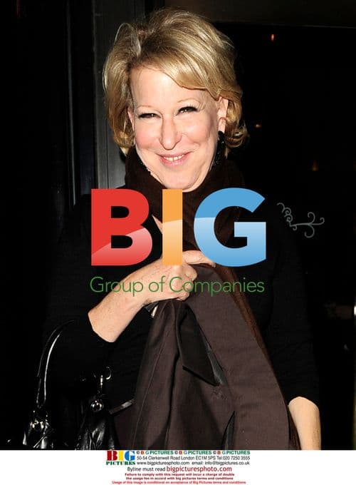 Bette Midler Leaving The Wolseley Restaurant