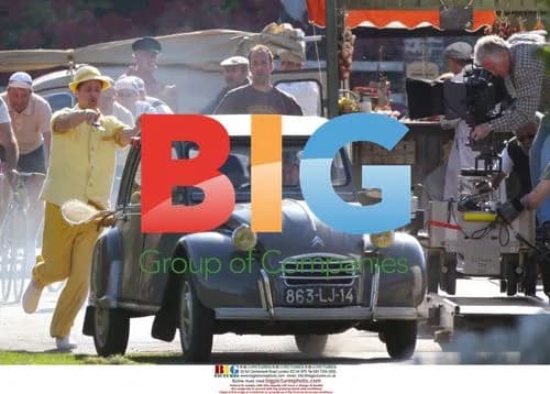 Brad Pitt Filming Phone Ad