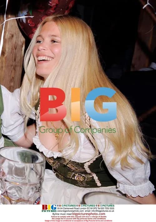 Claudia Schiffer with friends at Oktoberfest