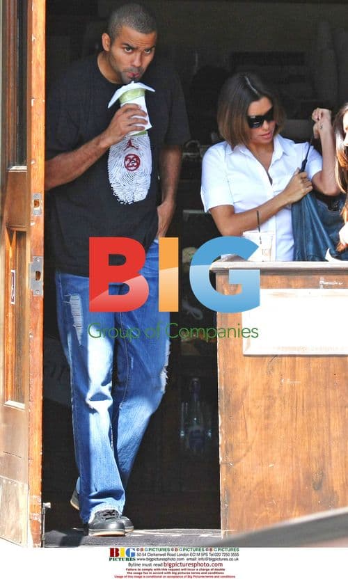 Eva Longoria-Parker and Tony Parker Leave Toast