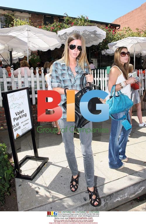 Nicky Hilton Leaves the Ivy Restaurant