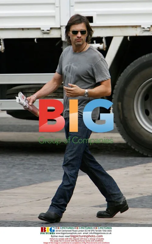 Olivier Martinez Bored in Barcelona