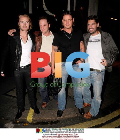 Boyzone Band Members at The Ivy Restaurant
