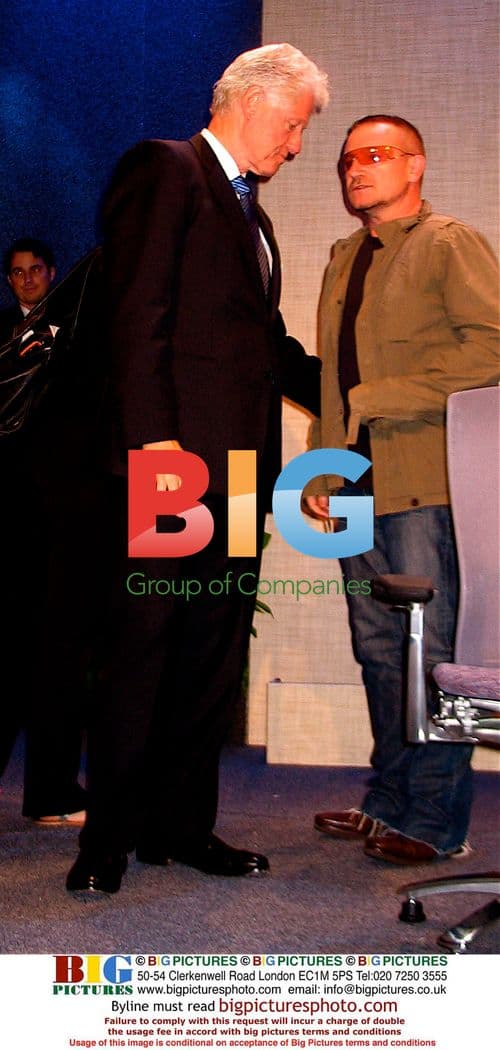 Bill Clinton and Bono at Global Initiative