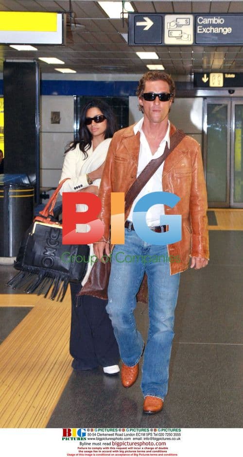 Matthew McConaughey and Family Arrive at Milan Airport